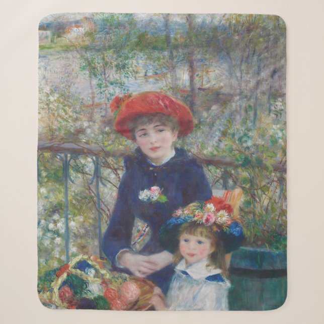 Couverture Sherpa Renoir Deux Sœurs Terrasse Impressionnisme Françai (Devant)