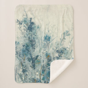 Couverture Sherpa Ressort bleu