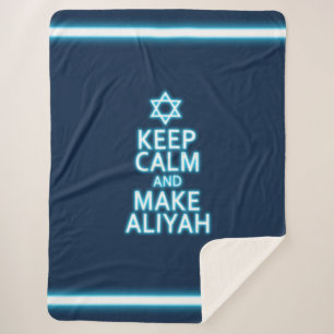Couverture Sherpa Restez Calme Et Faites De L'Aliyah