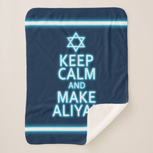 Couverture Sherpa Restez Calme Et Faites De L'Aliyah