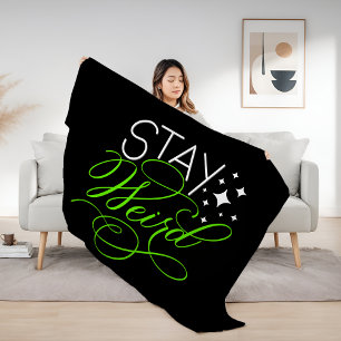 Couverture Sherpa Restez Étrange Citation Motivationnelle Cosmique