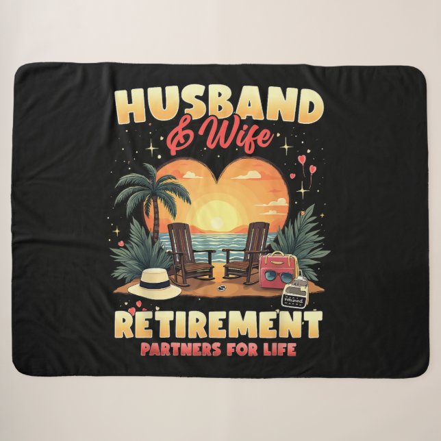 Couverture Sherpa Retraite du mari et de la femme (Devant (Horizontal))