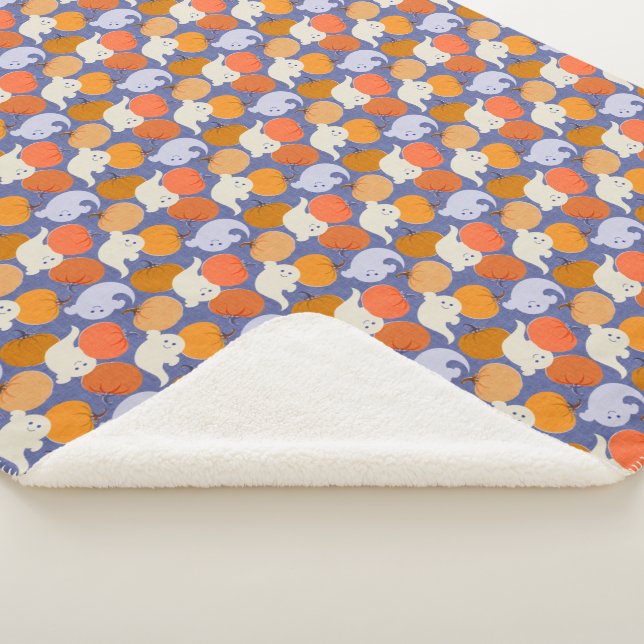 Couverture Sherpa Rétro d'Halloween en bas (3/4)