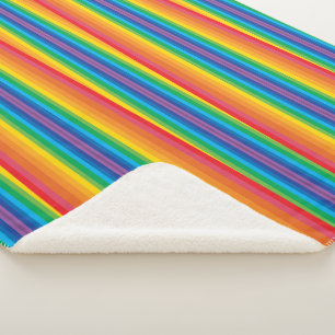 Couverture Sherpa Retro Rainbows Blanket Sherpa (3 tailles)