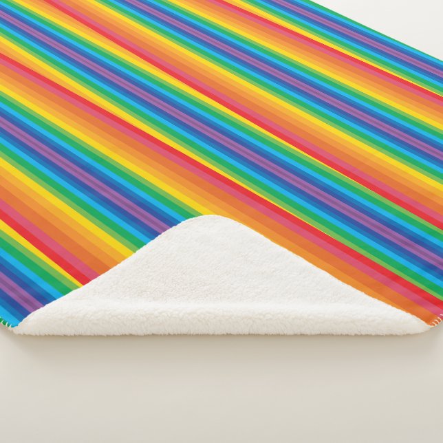 Couverture Sherpa Retro Rainbows Blanket Sherpa (3 tailles) (3/4)