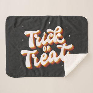 Couverture Sherpa Retro Trick ou Treat
