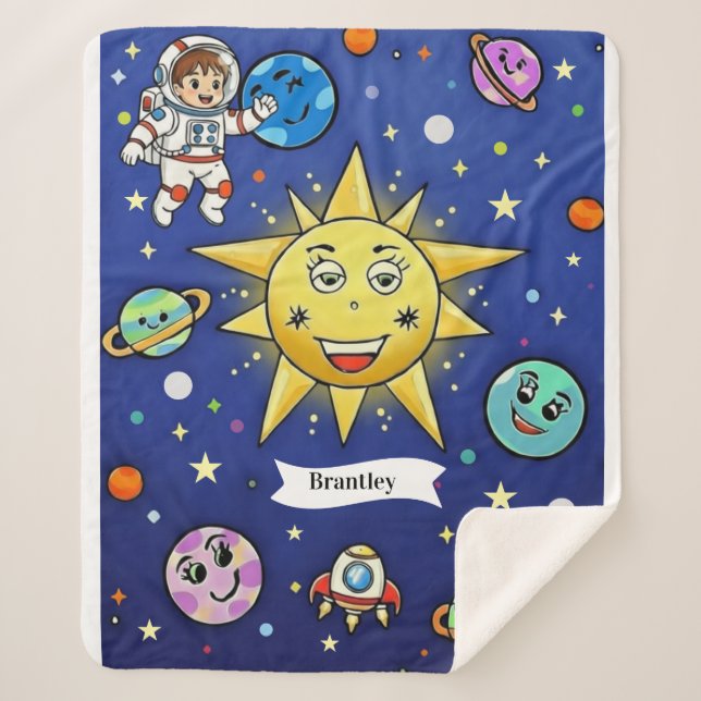 Couverture Sherpa Rêves d'Enfance, Moyenne 50 X 60 (Devant)