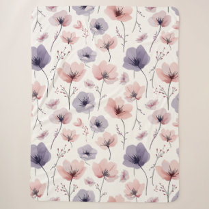 Couverture Sherpa Rêves Floraux