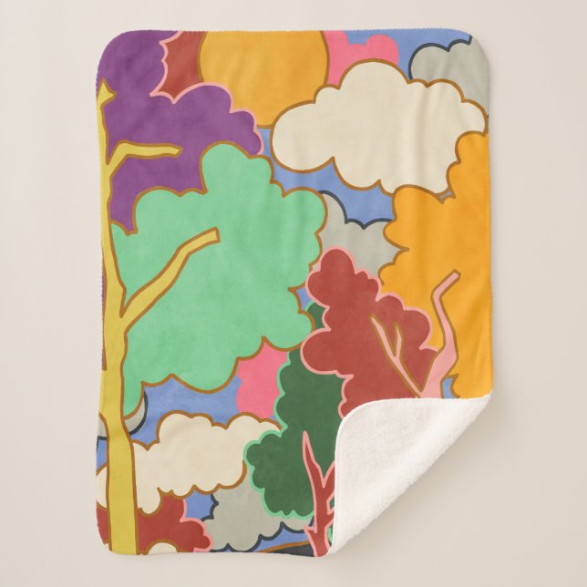 Couverture Sherpa Rêves nuageux (Devant)