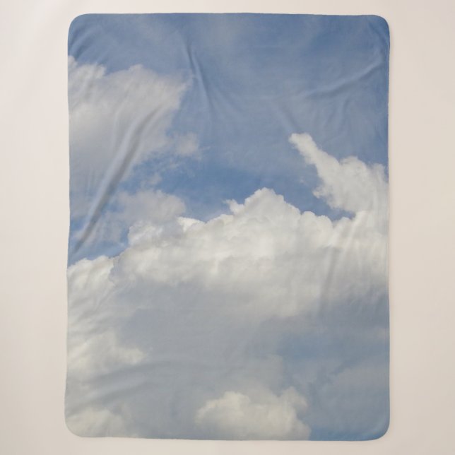 Couverture Sherpa Rêveuse Nuageuse (Devant)