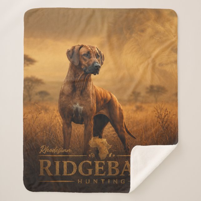 Couverture Sherpa Rhodesian Ridgeback (Devant)