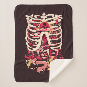 Couverture Sherpa RICK ET MORTY™ Anatomie Park Rib Cage