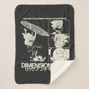 Couverture Sherpa RICK ET MORTY™ Dimension C-137