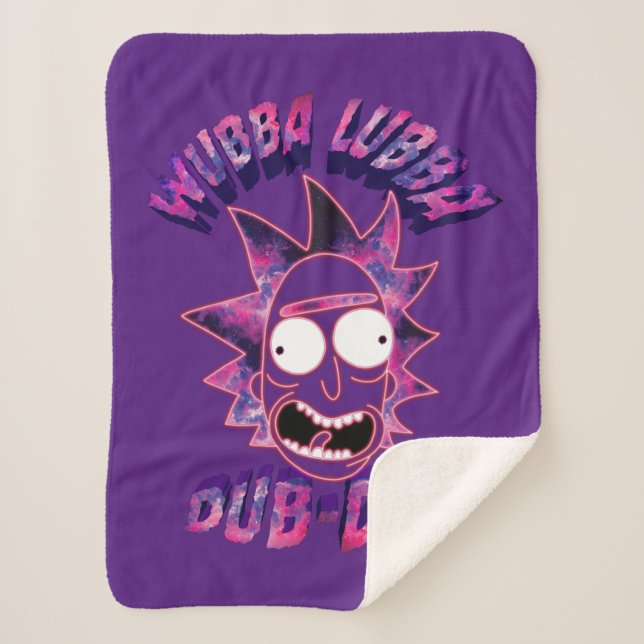 Couverture Sherpa RICK ET MORTY™ | Dub-Dub Lubba Wubba (Devant)