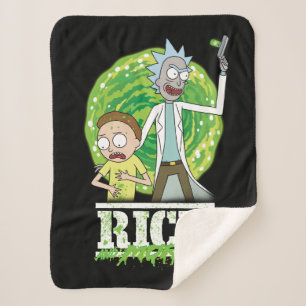 Couverture Sherpa RICK ET MORTY™ Éclat vert