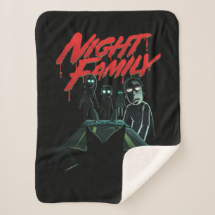 Couverture Sherpa RICK ET MORTY™ Famille de nuit