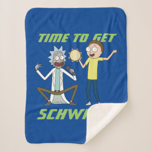 Couverture Sherpa RICK ET MORTY™   Il Est Temps D'Obtenir Schwifty