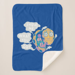 COUVERTURE SHERPA RICK ET MORTY™ MONTREZ-MOI CE QUE VOUS AVEZ OB
