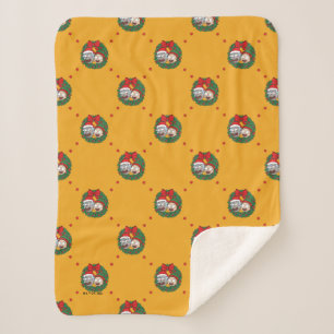 Couverture Sherpa Rick et Morty Motif de couronne de vacances