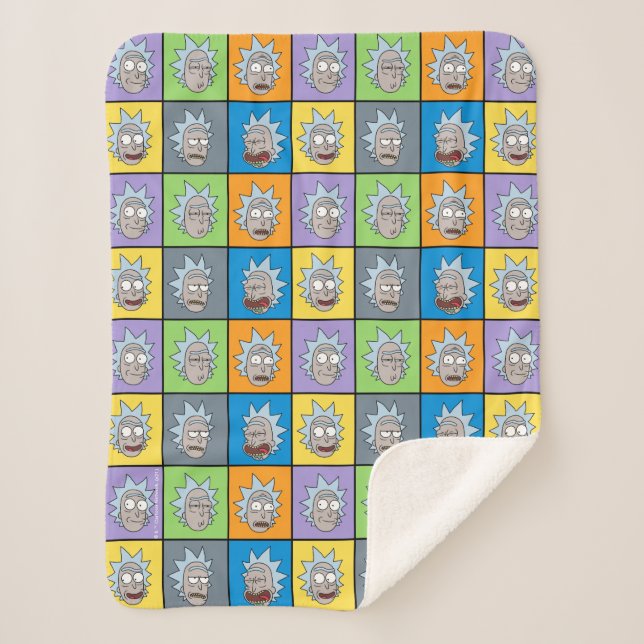 Couverture Sherpa RICK ET MORTY™ | Rick's Moods (Devant)