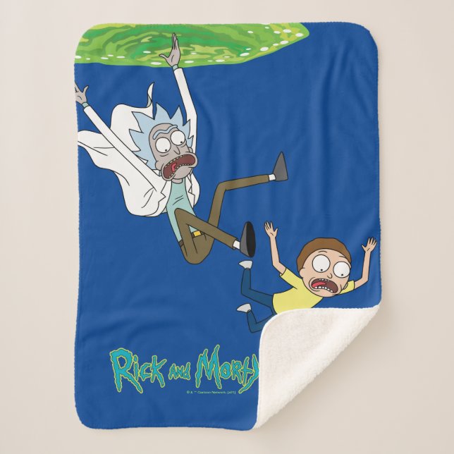 Couverture Sherpa RICK ET MORTY™ | Sortie du portail (Devant)