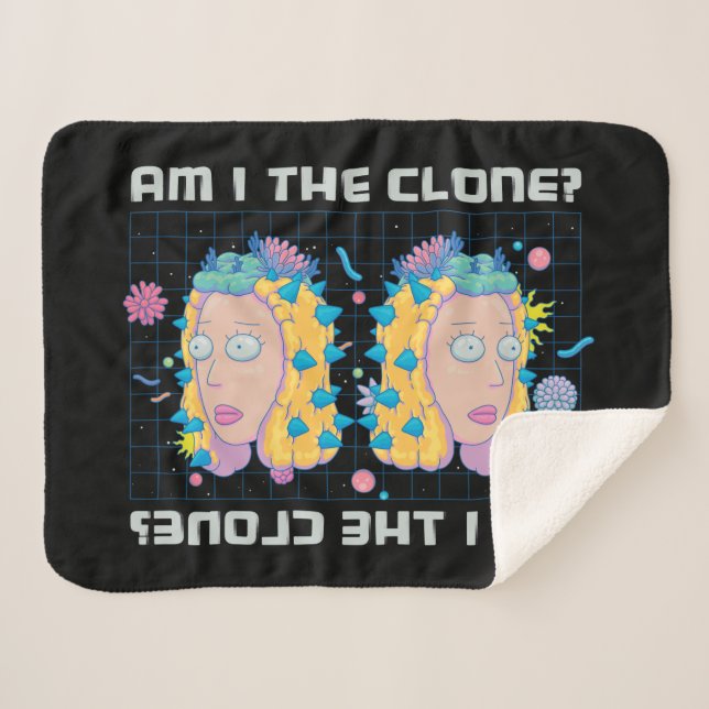 Couverture Sherpa RICK ET MORTY™ | Suis-Je Le Clone ? (Devant (Horizontal))