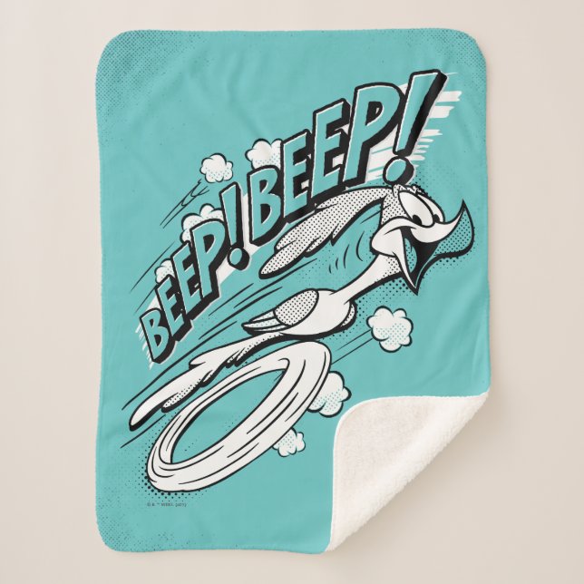 Couverture Sherpa ROAD RUNNER™ BEEP BEEP!™ demi-teinte (Devant)