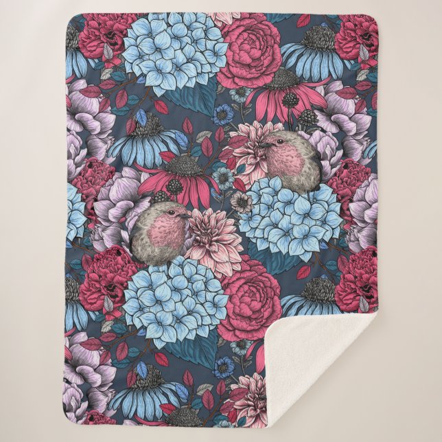 Couverture Sherpa Robins dans le jardin 3 (Devant)