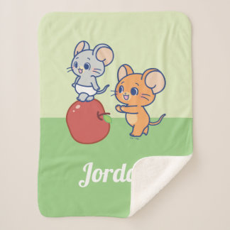 Couverture Sherpa Rollage Anime Tuffy et Jerry Apple