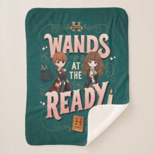 Couverture Sherpa Ron & Hermione Wands au Ready