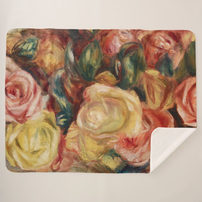 Couverture Sherpa Rose (1912) par Pierre-Auguste Renoir (Devant (Horizontal))