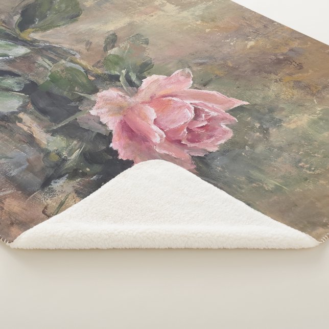 Couverture Sherpa Rose Grâce Rougeissante (3/4)