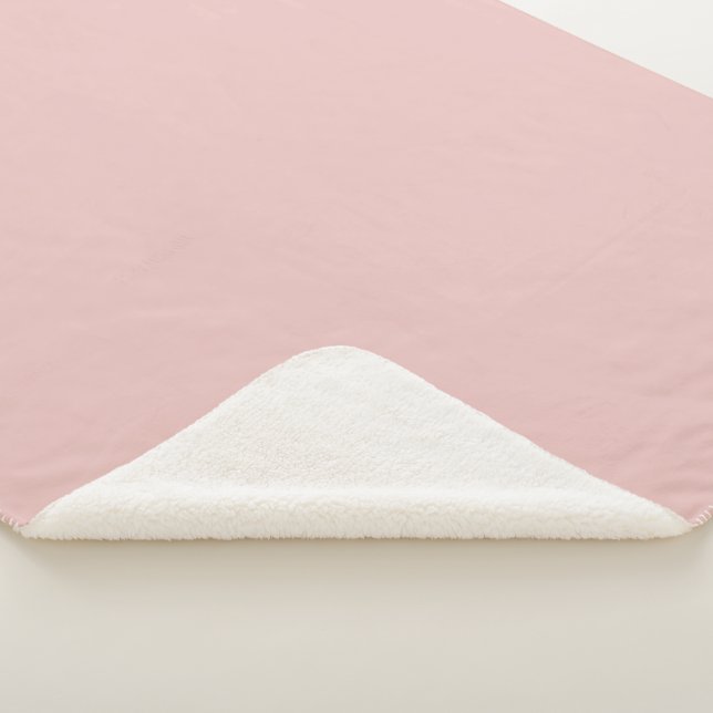 Couverture Sherpa Rose Pâle   (3/4)