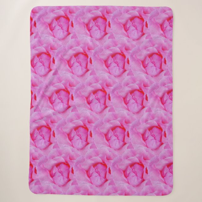 Couverture Sherpa rose rose (Devant)