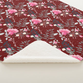 Couverture Sherpa Rose souple