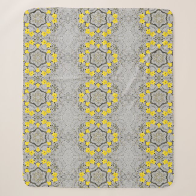 Couverture Sherpa Roue d'harmonie Jonquil  (Devant)