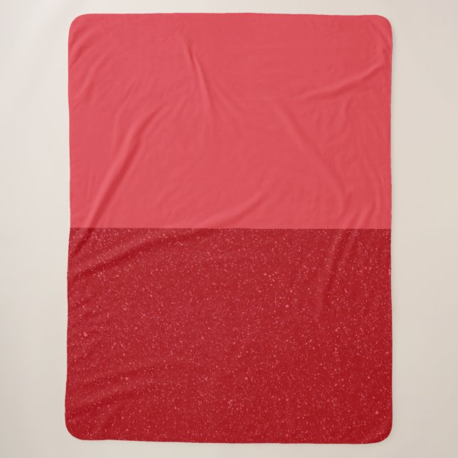 Couverture Sherpa Rouge Tomate Gras Duo – Personna (Devant)