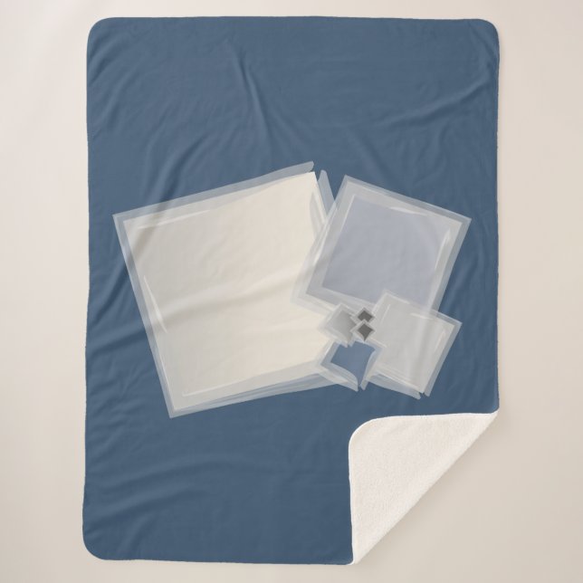 Couverture Sherpa Roulement des carrés Fibonacci (Devant)