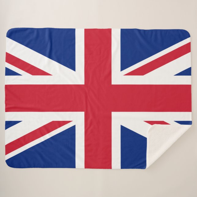 Couverture Sherpa Royaume-Uni (British Flag) (Union Jack) (Royaume-U (Devant (Horizontal))