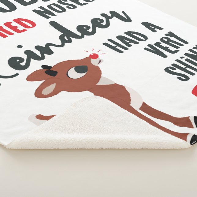 Couverture Sherpa Rudolph Reindeer classique (3/4)