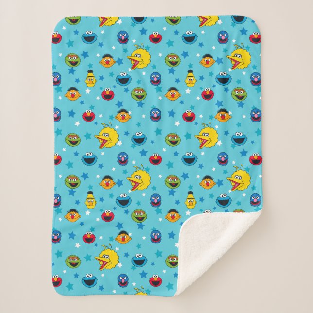 Couverture Sherpa Rue Sésame | Best Friends Star Motif (Devant)