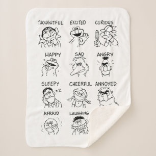 Couverture Sherpa Rue Sésame Émotions et sentiments