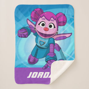 Couverture Sherpa Rue Sésame Mécaniciens Abby Ajouter un nom