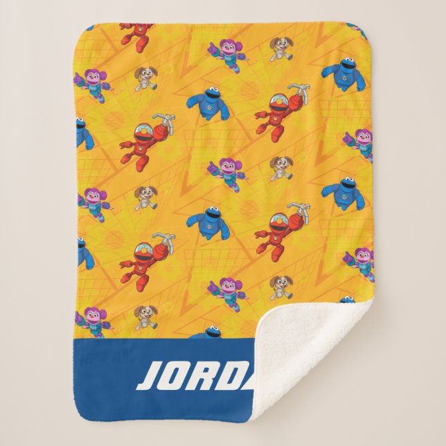 Couverture Sherpa Rue Sésame | Mécaniciens | Ajouter un nom (Devant)