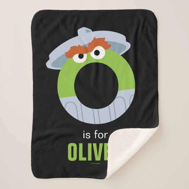 Couverture Sherpa Rue Sésame | O est pour Oscar (Devant)