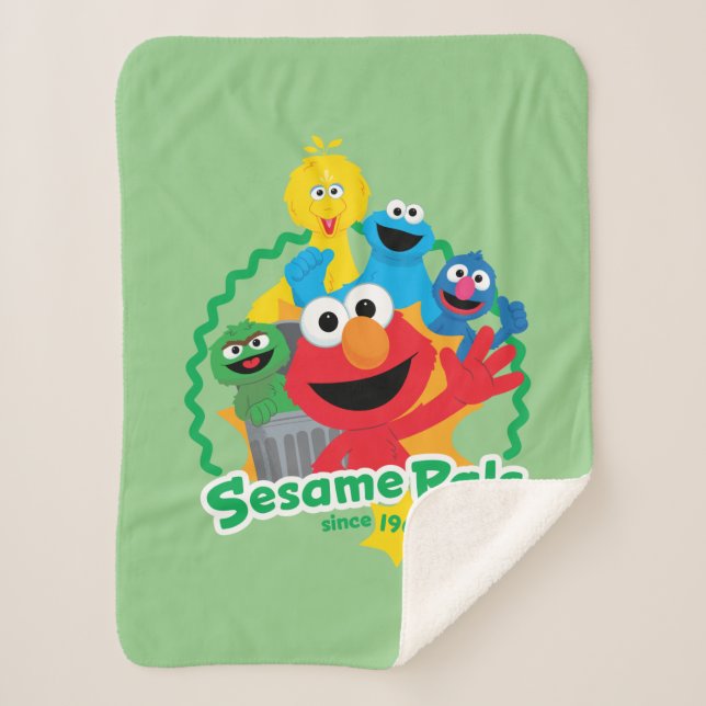 Couverture Sherpa Rue Sésame | Sesame Pals depuis 1969 (Devant)