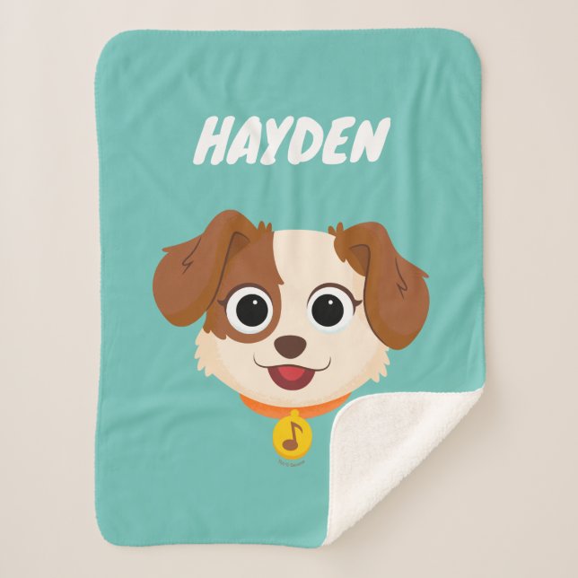 Couverture Sherpa Rue Sésame | Tango Face | Ajouter Votre Nom (Devant)