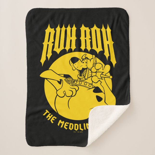 Couverture Sherpa Ruh Roh Scooby-Doo L'Icône Des Enfants En Médaille (Devant)