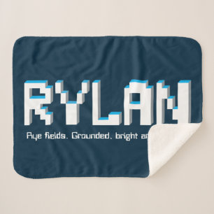 Couverture Sherpa Rylan boys nom et signification pixels des jeux de