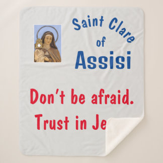 Couverture Sherpa Saint Clare Assisi